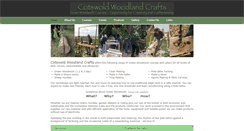 Desktop Screenshot of cotswoldwoodlandcrafts.co.uk