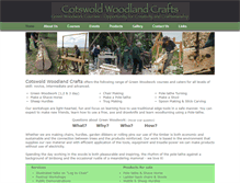 Tablet Screenshot of cotswoldwoodlandcrafts.co.uk